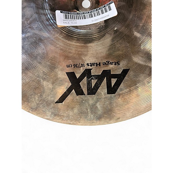 Used SABIAN 14in AAX Stage Hi Hat Bottom Cymbal