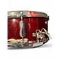 Used 1960s Slingerland 5X14 snare red sparkle Drum