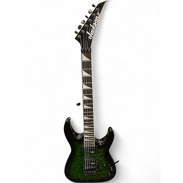 Used Jackson JS32 Dinky Green Burst Solid Body Electric Guitar