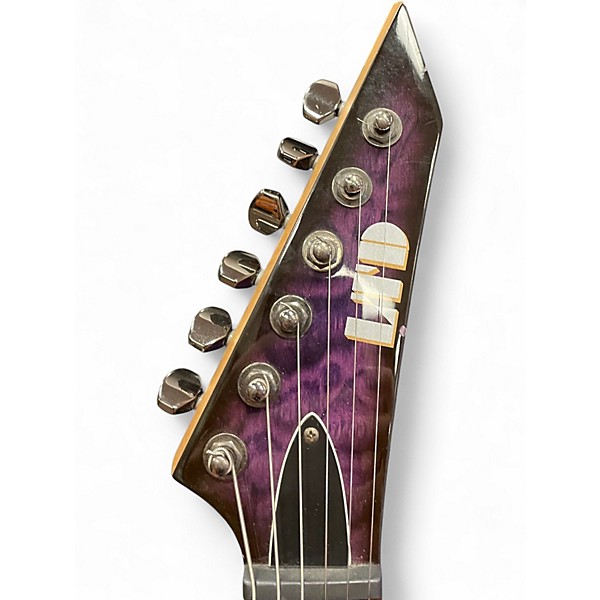 Used ESP MH100QMNT Purple Burst Solid Body Electric Guitar