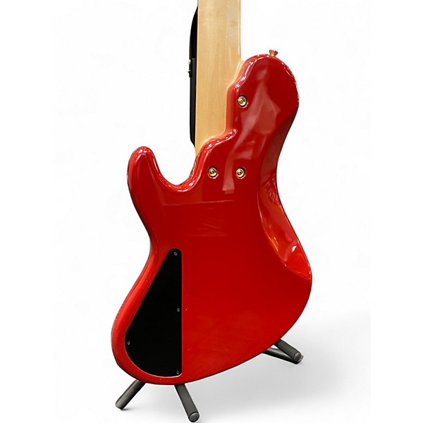 Used Saitias Guitars Lexell 5 Standard Red Electric Bass Guitar