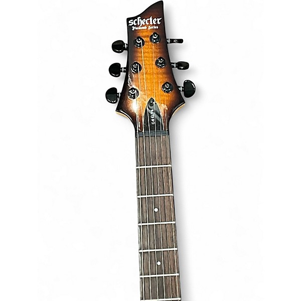 Used Schecter Guitar Research C-6 Elite 2 Color Sunburst Solid Body Electric Guitar