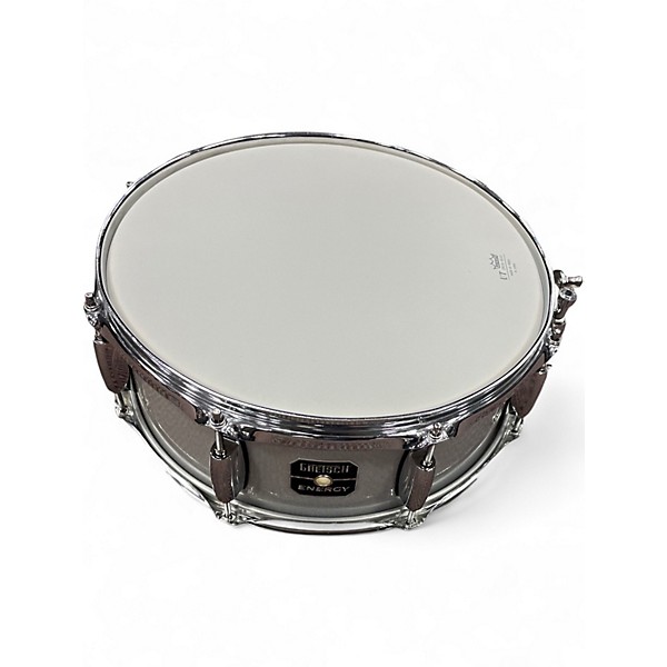 Used Gretsch Drums 5.5X14 Energy Snare Silver Sparkle Drum