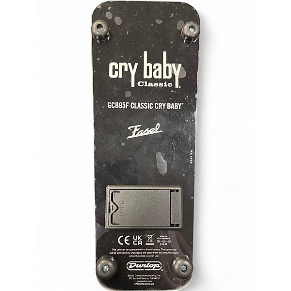 Used Dunlop GCB95F Crybaby Classic Wah With Fasel Inductor Effect Pedal