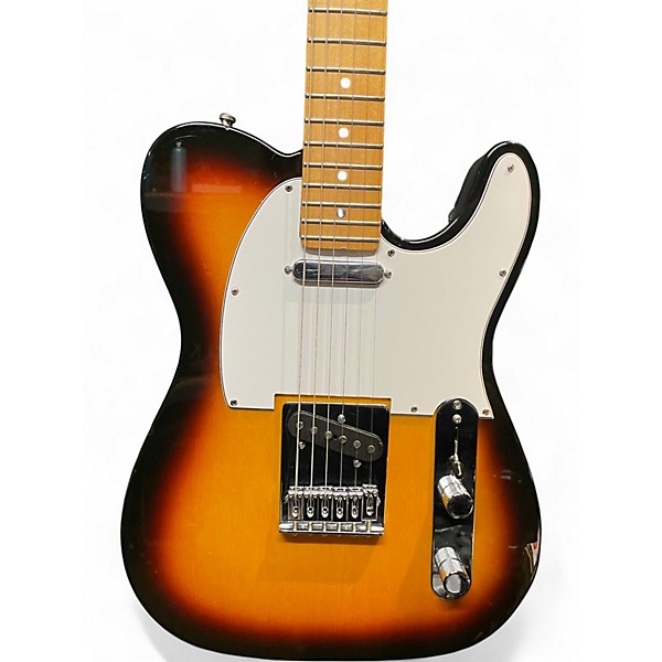 Used Fender Player Telecaster 3 Color Sunburst Solid Body Electric Guitar