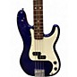 Used Fender Standard Precision Bass Blue Electric Bass Guitar