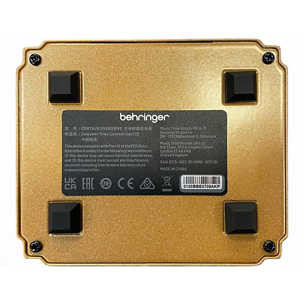 Used Behringer Centaur Overdrive Effect Pedal | Guitar Center