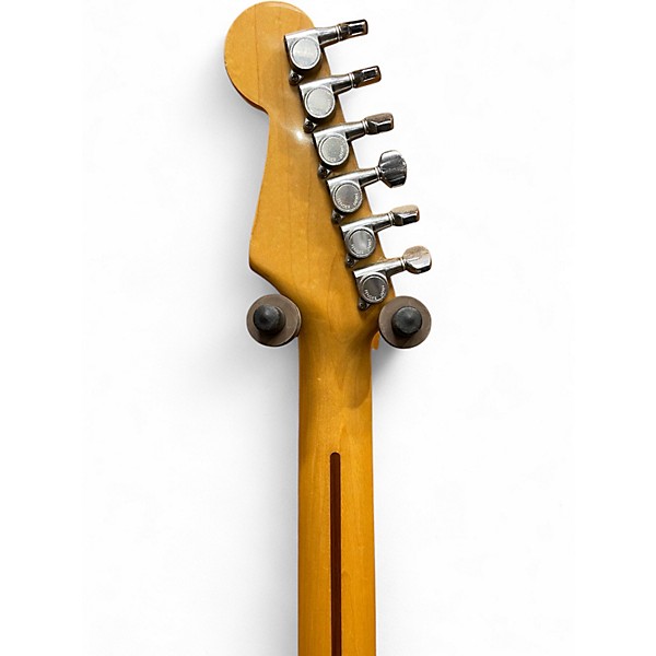 Vintage 1980s Fender Contemporary Series Stratocaster SSS Black Solid Body Electric Guitar