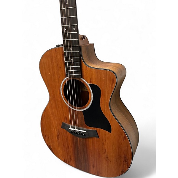 Used Taylor Custom 224CE K DLX Koa Acoustic Electric Guitar