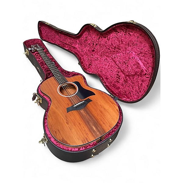 Used Taylor Custom 224CE K DLX Koa Acoustic Electric Guitar
