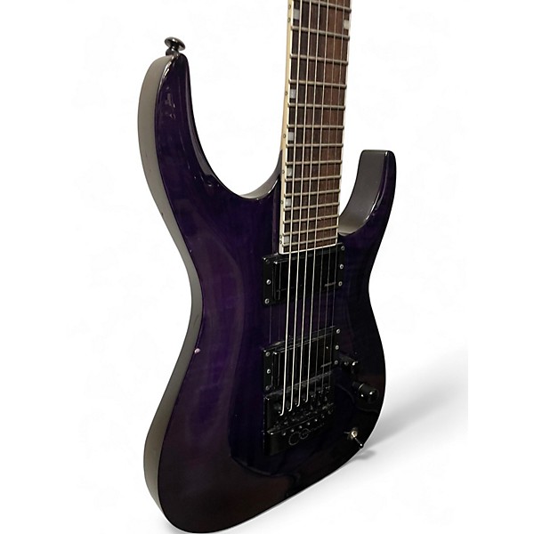 Used ESP SH7 Ever Tune Trans Purple Solid Body Electric Guitar