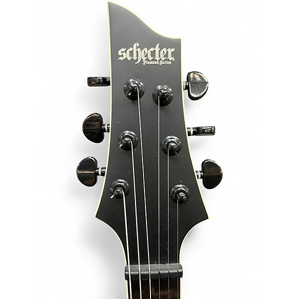 Used Schecter Guitar Research C-1 FR-S SLS Elite Evil Twin Satin Black Solid Body Electric Guitar