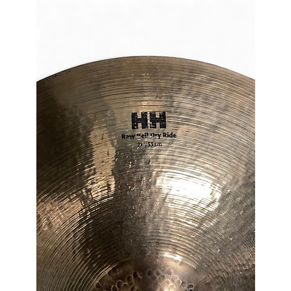 Used SABIAN 21in HH Raw Bell Dry Ride Brilliant Cymbal
