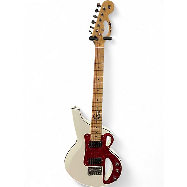 Used Borealis B White Solid Body Electric Guitar