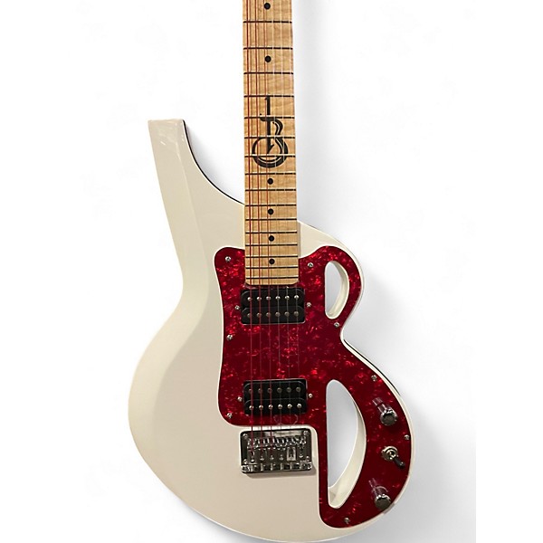 Used Borealis B White Solid Body Electric Guitar