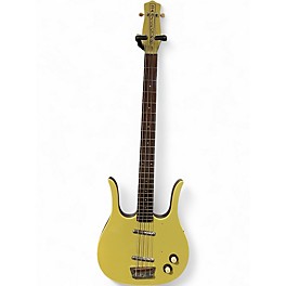 Used Danelectro Dead-On 58 Longhorn DADDY-O YELLOW Electric Bass Guitar