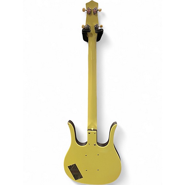 Used Danelectro Dead-On 58 Longhorn DADDY-O YELLOW Electric Bass Guitar