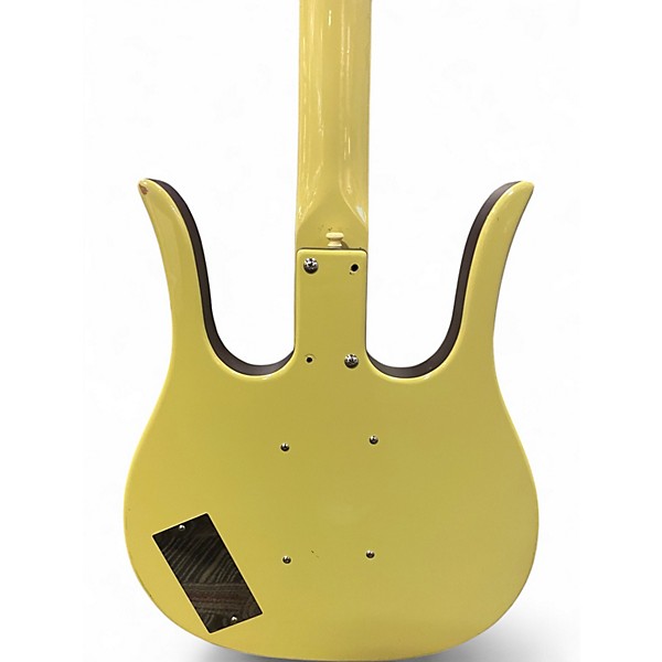 Used Danelectro Dead-On 58 Longhorn DADDY-O YELLOW Electric Bass Guitar