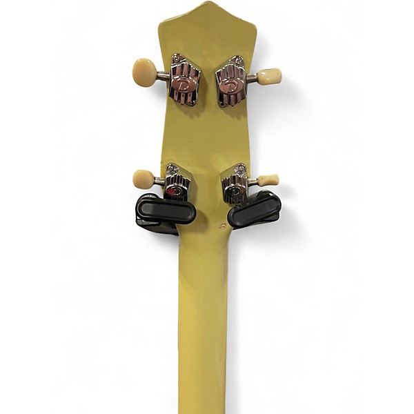 Used Danelectro Dead-On 58 Longhorn DADDY-O YELLOW Electric Bass Guitar