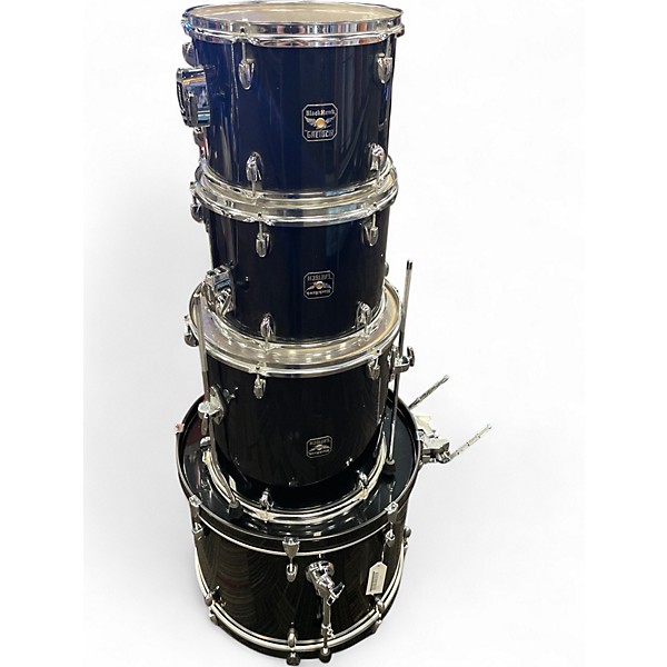 Used Gretsch Drums 4 Piece Blackhawk  Black Drum Kit