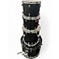 Used Gretsch Drums 4 Piece Blackhawk  Black Drum Kit