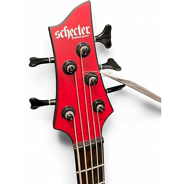 Used Schecter Guitar Research C5 GT Red Electric Bass Guitar