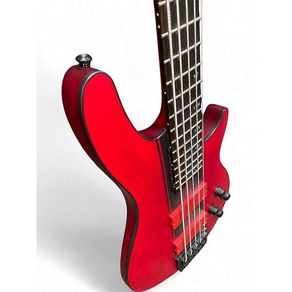 Used Schecter Guitar Research C5 GT Red Electric Bass Guitar