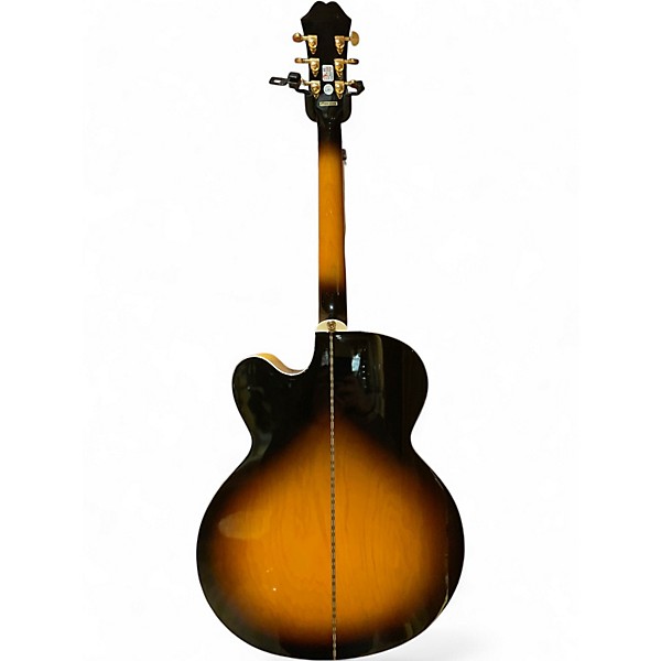 Used Epiphone EJ200SCE Sunburst Acoustic Electric Guitar