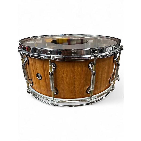 Used Pearl 14X6.5 Stavecraft 6.5x14 Makha Natural Drum