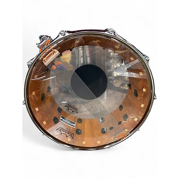Used Pearl 14X6.5 Stavecraft 6.5x14 Makha Natural Drum