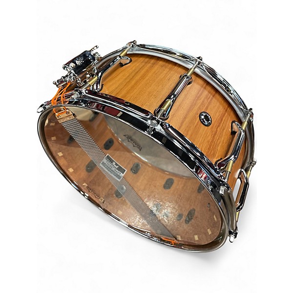 Used Pearl 14X6.5 Stavecraft 6.5x14 Makha Natural Drum