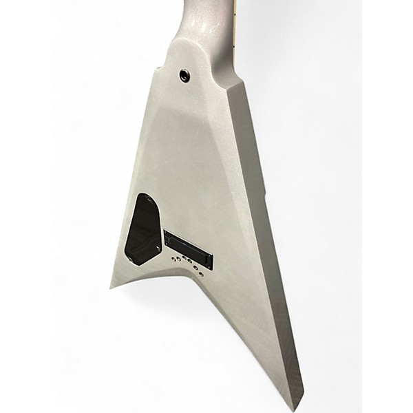 Used Dean Dave Mustaine VMNTX Metallic Silver Solid Body Electric Guitar