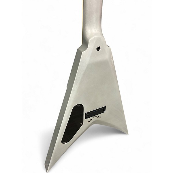 Used Dean Dave Mustaine VMNTX Metallic Silver Solid Body Electric Guitar