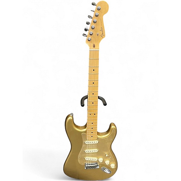 Used 2012 Fender FSR American Deluxe Stratocaster Aztec Gold Solid Body Electric Guitar