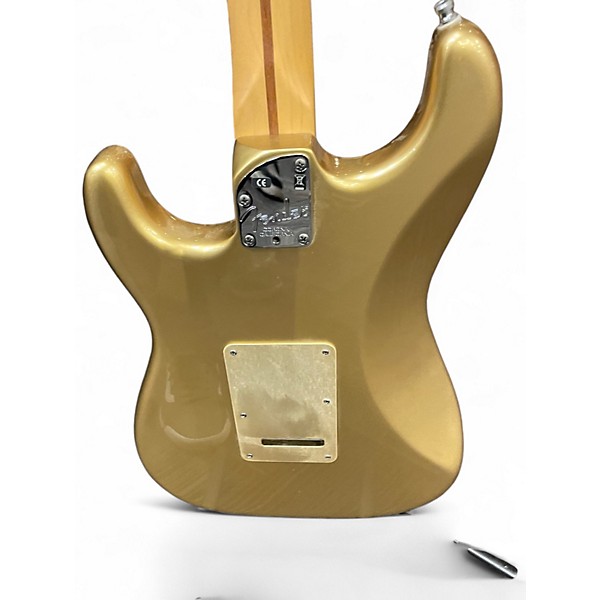 Used 2012 Fender FSR American Deluxe Stratocaster Aztec Gold Solid Body Electric Guitar