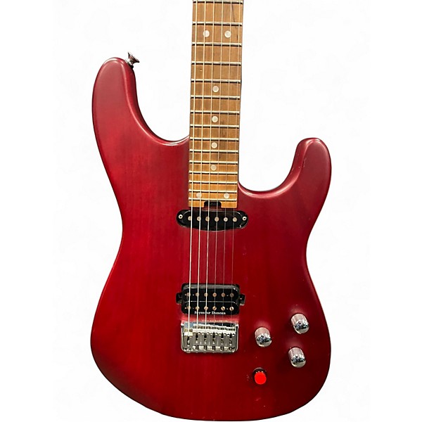 Used Charvel Pro-Mod SD24 Justin Aufdemkampe Signature Transparent Red Solid Body Electric Guitar