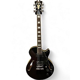 Used D'Angelico PSCBSSSBLK Black Hollow Body Electric Guitar