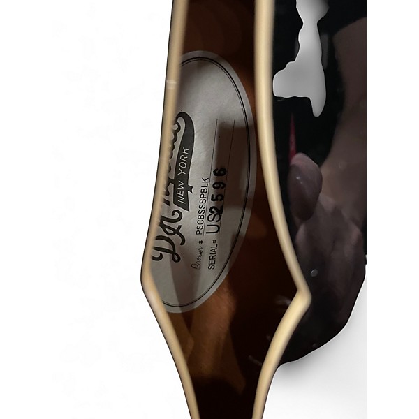 Used D'Angelico PSCBSSSBLK Black Hollow Body Electric Guitar