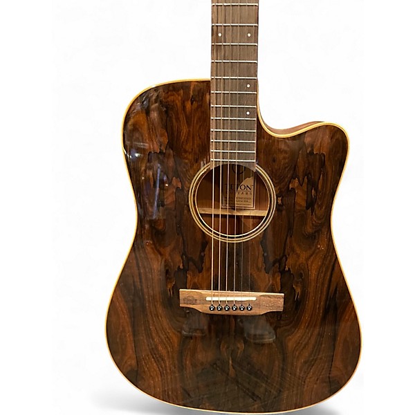 Used Teton STS000ZIGCE Brown Acoustic Electric Guitar