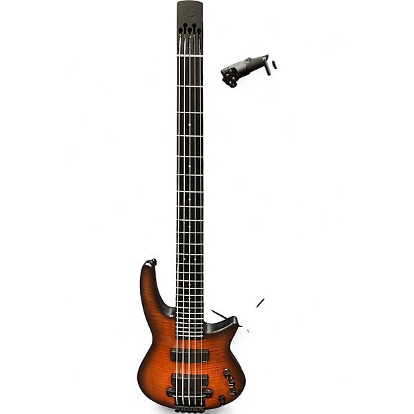 Used NS Design CR5 5 String satin sunburst Electric Bass Guitar