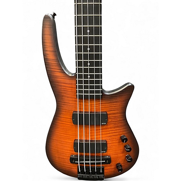 Used NS Design CR5 5 String satin sunburst Electric Bass Guitar