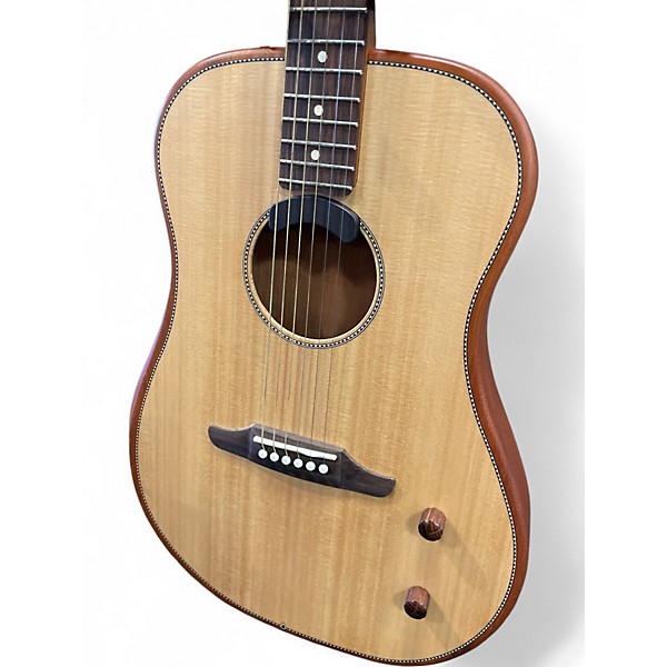 Used Fender Highway Series Dreadnought Natural Acoustic Electric Guitar