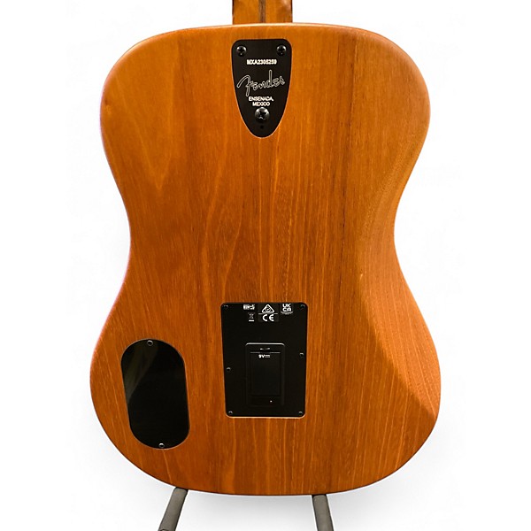 Used Fender Highway Series Dreadnought Natural Acoustic Electric Guitar