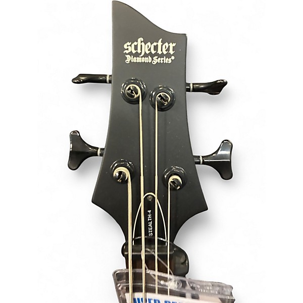 Used Schecter Guitar Research STEALTH 4 BLACK Electric Bass Guitar