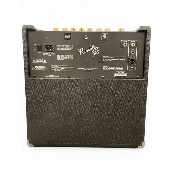 Used Fender Rumble V3 40W 1x10 Bass Combo Amp