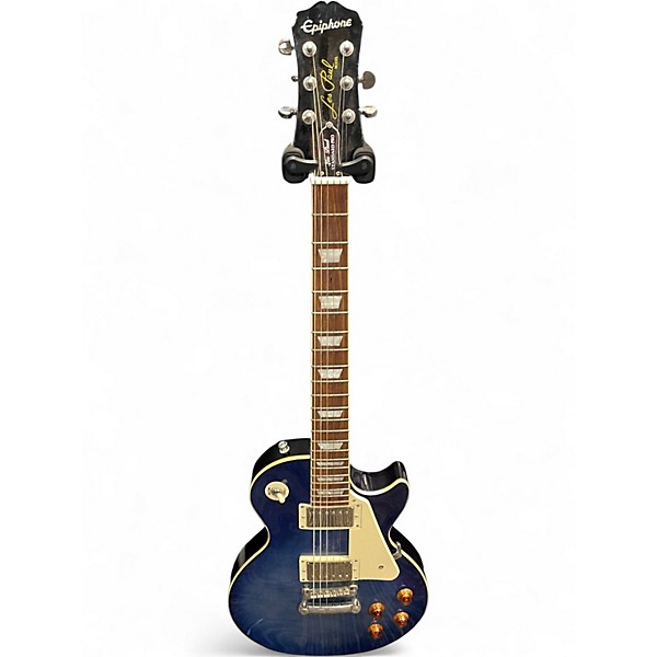 Used Epiphone Les Paul Standard Pro Blue Burst Solid Body Electric Guitar