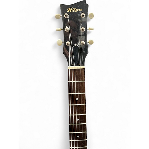 Used K-line KL-90 Double Cut Junior TV Yellow Solid Body Electric Guitar