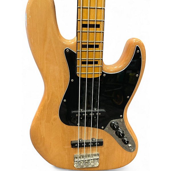 Used Squier Classic Vibe 70s Jazz Bass Natural Electric Bass Guitar
