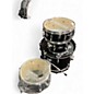 Used 2010s Pearl 4 Piece Rhythm Traveler Compact Black Drum Kit