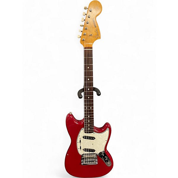 Vintage 1965 Fender Mustang Red Solid Body Electric Guitar